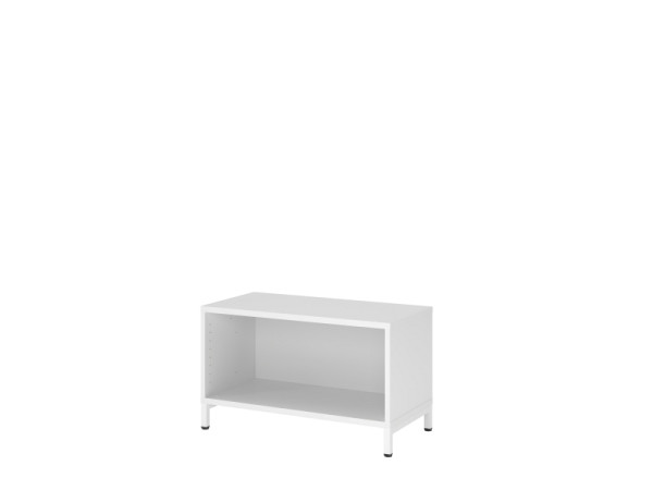 Hammerbacher Regal, 1OH, Sockel, weiß, 80 x 40 x 39,4cm, VFW18REKU/W