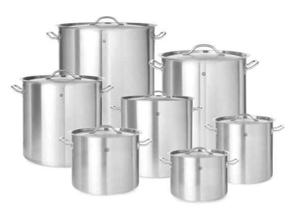 Hendi Kochtopf - mit Deckel, 50 L, ØxH: 400x400 mm, 834701