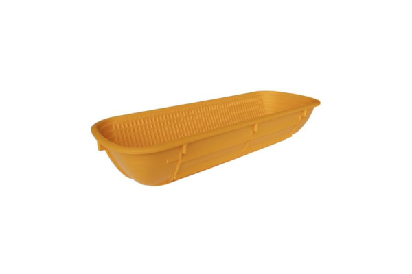 Schneider Brotform 1000 Gramm rechteckig, Polyethylen, Farbe orange, 201040
