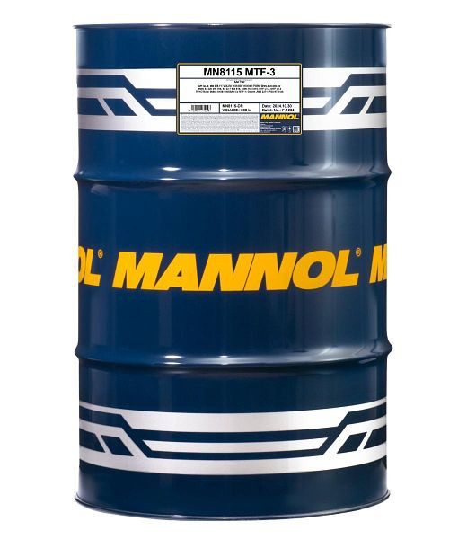 MANNOL Ganzjahres-Getriebeflüssigkeit 8115 MTF-3 75W, VE: 208 l, MN8115-DR