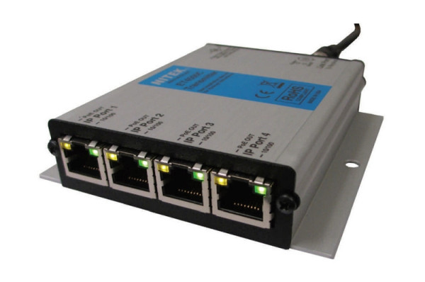 Nitek Ethernet, PoE Extender, Koax, 4 Port, Erweiterung um 500m, Transmitter, ET4500C