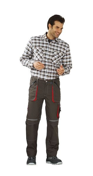 Planam Basalt Bundhose, oliv/rot, Größe 44, 2823044