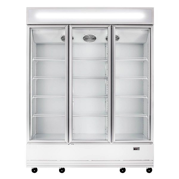 Vaiotec TOPLINE Getränkekühlschrank 1360 Liter mit Leuchtaufsatz "weiß", 11418