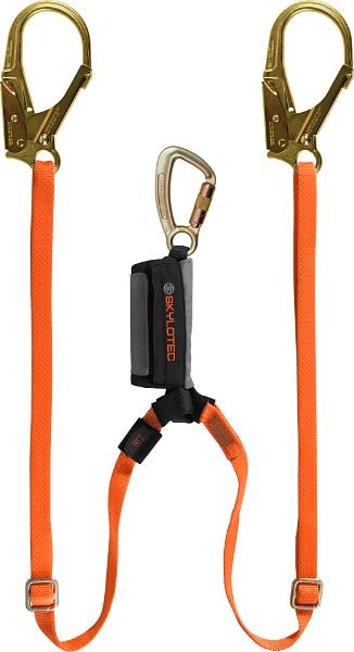 Skylotec Y-Lanyard 1,2-1,8m, 2 Karabiner Anschlagseite, orange SKYSAFE PRO ADJUSTABLE Y, L-0642-1,8