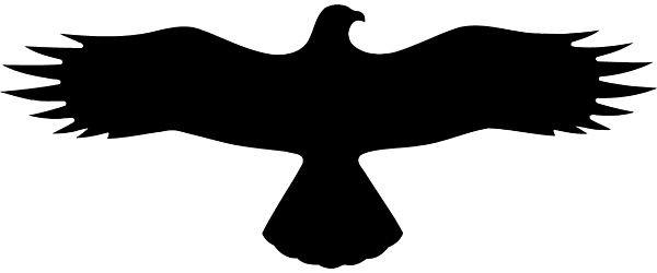 SafetyMarking Hinweisschild, Symbol -Bussard-, zum verkleben auf Fensterscheiben, BxH 36,7x14,5 cm, Folie, selbstklebend, 21.5874