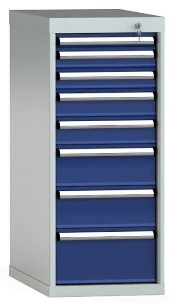 KLW Schubladenschrank 1000 x 419 x 750 mm H x B x T, Einbaumaß: 900 mm, Einteilung: 18x36 Einheiten, EA / 100 kg, SDB1000-08EP-001