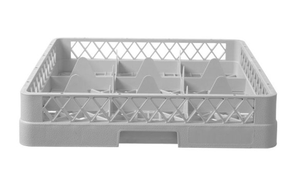 Hendi Gläserkorb für Geschirrspüler, LxBxH: 500x500x104 mm, 9 Fächer, 877050
