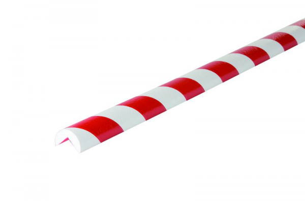 SafetyMarking Warn- und Schutzprofile - Kantenschutz, Prallschutz: Kreisform 40/40, Typ A, LxBxH 100x4x cm, rot/weiß, selbstklebend, DC10110