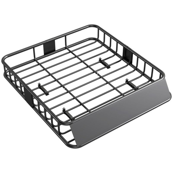 HOMCOM Dachgepäckträger für Autos, Autodach-Korb, 90,7 kg Tragkraft, Dachträger mit Windabweiser, C10-026V00BK