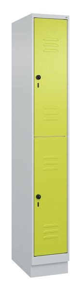 C+P Doppelstöckiger Spind Classic PLUS, Sockel, 1950x300x500mm, 7035/0024, 080320-10 S10010