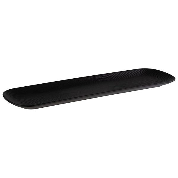 APS GN 2/4 Tablett -NERO- in schwarz, 53 x 16,2 cm, Höhe: 2,5 cm, 85275