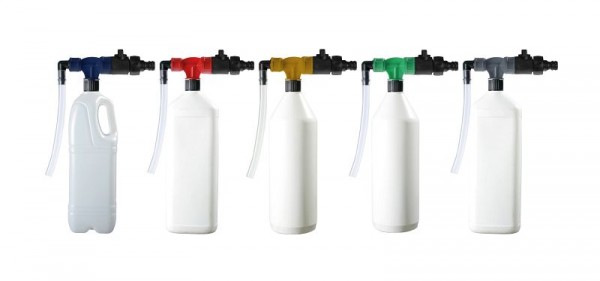 De Witte PORTADOZ Tragbares Abfüllsystem für Flaschen - rot, 550.100.110