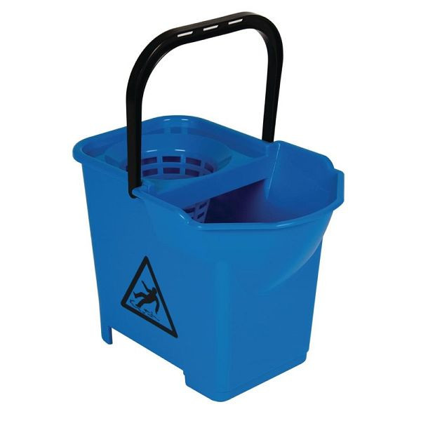 Jantex Moppeimer blau 14L, einfach zu füllen, Schmutzsammler und -gitter, S225