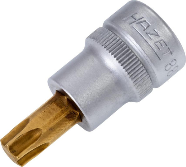Hazet Schraubendreher-Steckschlüsseleinsatz TORX®, Vierkant hohl 10 mm (3/8 Zoll), Innen TORX® Profil, T45, 8802-T45