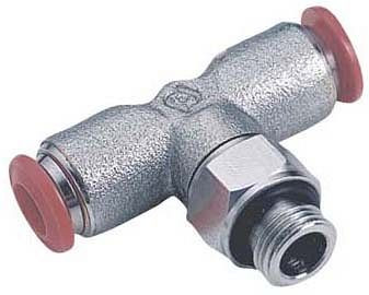 timmer B-TEd-12-1/2-MSv, T-Einschraubverschraubung - zylindrisch, mit O-Ring-Abdichtung, Schlauch-Ø: 12 mm, Gewinde: 1/2'', VE: 5 Stück, 03360069