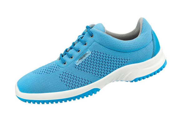 ABEBA Berufsschuhe uni6 Halbschuhe blau, O2, Ristbereich mit Schnürung, Gestricktes Textil, 6773-39