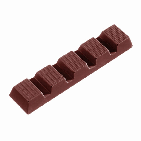 Schneider Schokoladen Form - Riegel, 275 x 135 x 24 mm / 128 x 29 x 14 mm, 47 gr, 1 x 7 Stück, 421256