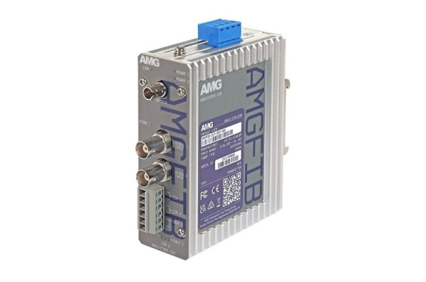 AMG Systems 2-Kanal CVI/TVI/AHD/CVBS Video Empfänger, 2x Kontakt in Videorichtung, 1x in Return, Multimode 500 m, 1 Faser, 1550nm, AMGFIB-2VR-3CC-M1B