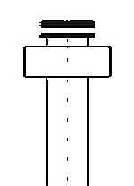 Benkiser Ablauf komplett für Urinalspüler 670/677/667 mit Spülrohr 300 mm lang, Dichtung und konischer Überwurfmutter, 0645839