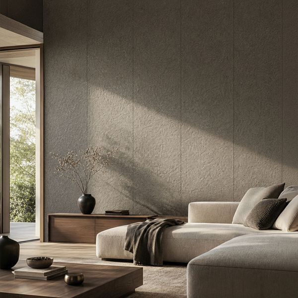 HOME DELUXE SPC Wandpaneele EDA Set 114x54 cm - Beton Grau Matt, VE: 4 Stück, 76569
