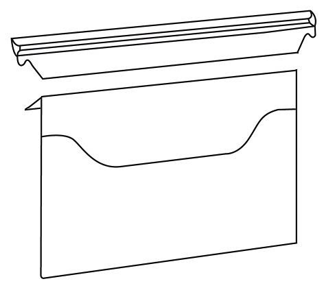 Eichner Einziehtasche "Visimap" mit Kopfleiste, VE: 5 Stück, 9031-00133