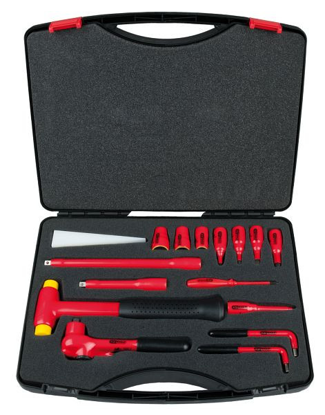 KS Tools 3/8" Steckschlüssel-Satz mit isolierten Werkzeugen, 16-teilig, 117.1885
