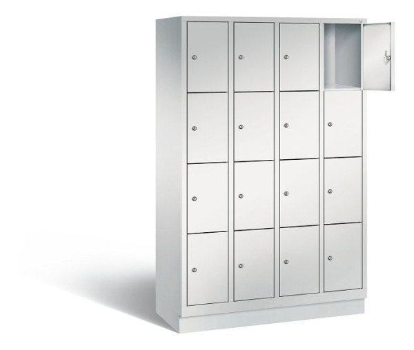 C+P Schließfachschrank Evolo, H1800xB1190xT500mm, Farbe: Lichtgrau, 48020-404 S10004