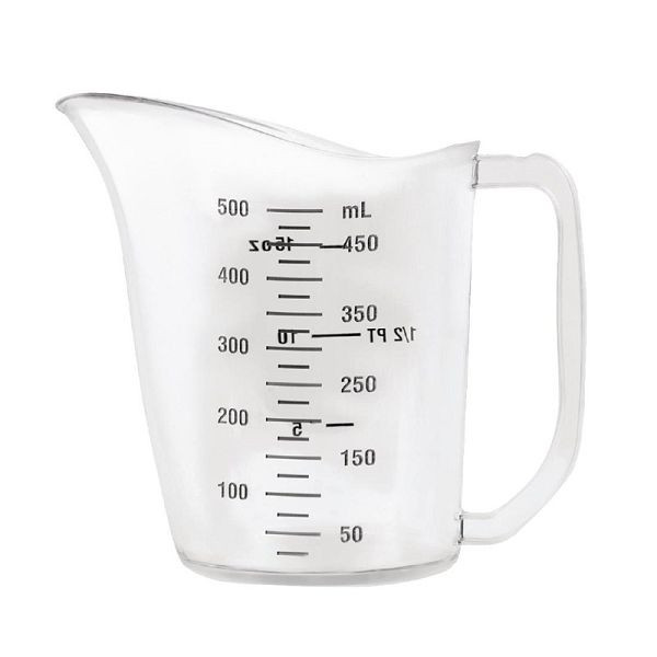 Vogue Polycarbonat Messbecher 0,5L, spülmaschinengest für eine einfache Reinigung, DB450