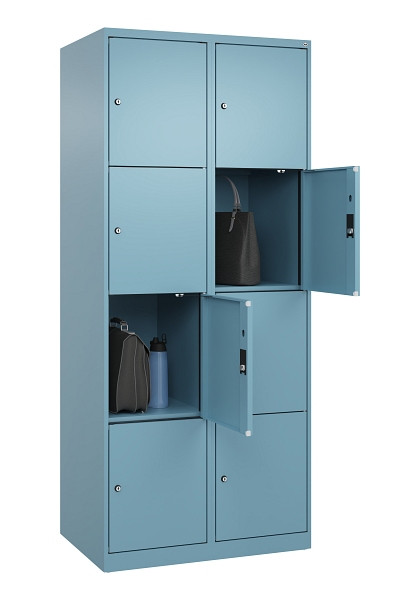 C+P Schließfachschrank Evolo PLUS, 8 Fächer, 1850x800x500mm, 0010/0010, 049000-224 S10021