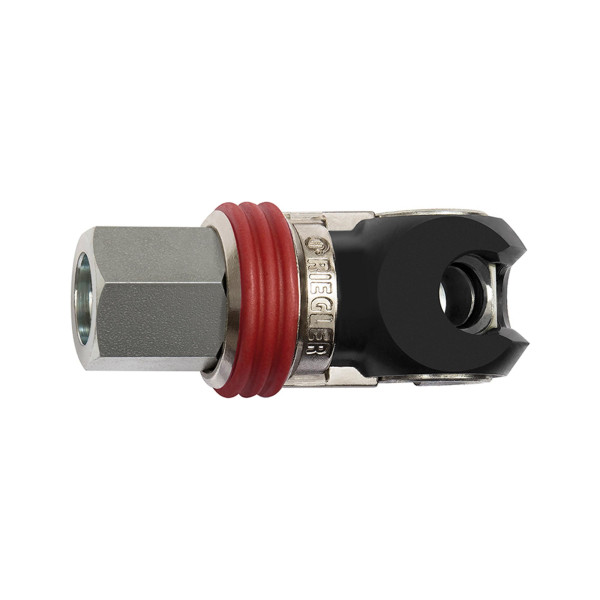 Riegler Schwenk-Sicherheitskupplung NW 7,2, EURO 7,2, Stahl, G 1/4 IG, 141651