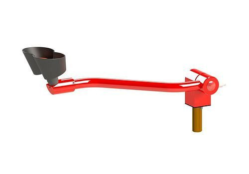 B-SAFETY Augendusche mit 2 Brauseköpfen, vertikal schwenkbar, Tischmontage, DVGW, 306248