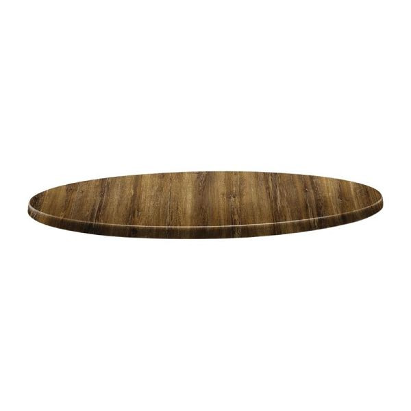 Topalit Classic Line runde Tischplatte Atacama Kirschenholz 60cm, DR927