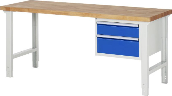 RAU Werkbank Serie 7000 - Modell 7123, B2000 x T700 x H790-1140 mm, 13-7123A1-207B4H.11