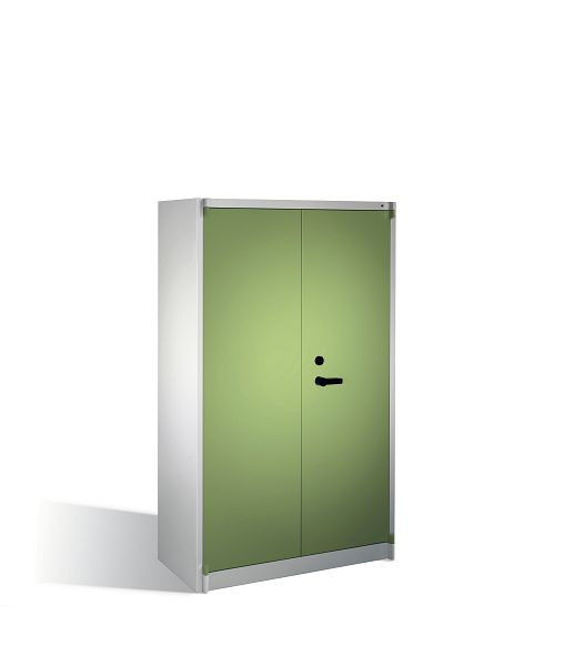 C+P Feuerschutzschrank Certos, H1950xB1200xT500mm, Farbe: Lichtgrau / Resedagrün, Klinkengriff, 5 OH, 1180-00 S10295