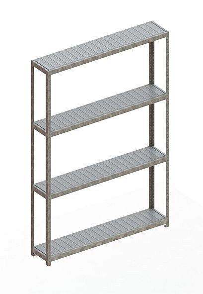 Meta SPEED - RACK Regal 2970x2000x400 mm mit Stahlpaneelen, verzinkt, Bodenanzahl: 4, 20087028