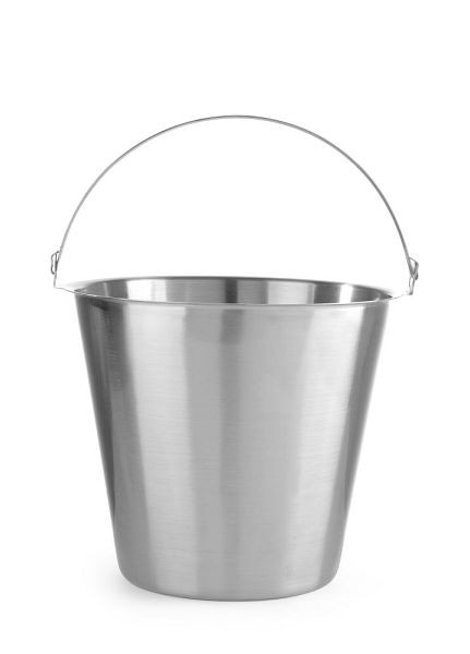 Hendi Eimer, 12 L, ØxH: 310x300 mm, Edelstahl, einfache Kontrolle, 516744