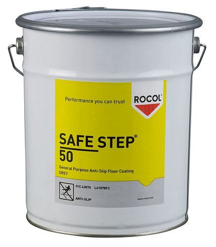 DENIOS Anti-Rutsch-Beschichtung Safe Step 50, begehbar, 5 Liter, grau, VE: 5 Liter, 241-834
