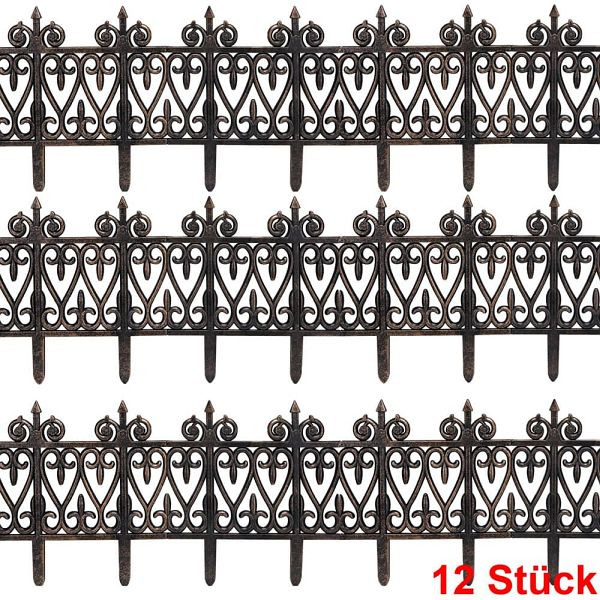 DEUBA Beeteinfassung 2er-Set Messingoptik 3,80m, 993014