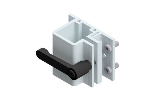 HYMER Geländerhalter mit Klemmhebel, 3 Geländerhalter + 3 Klemmhebel inkl. Befestigungsmaterial, 22990037