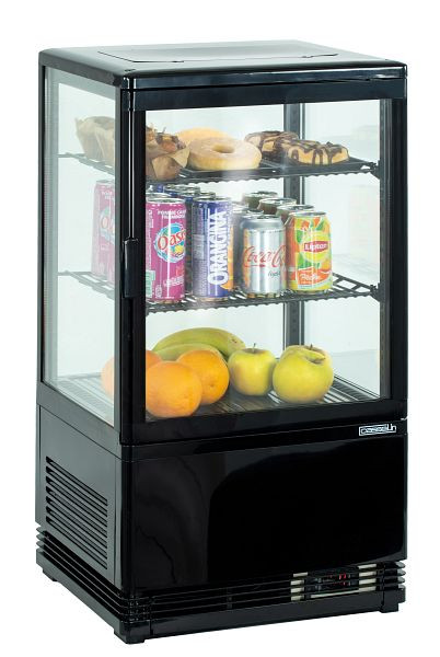 Casselin Mini Kühlvitrine 58L - schwarz, CVR58LN, 3611630023139