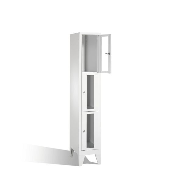 C+P Schließfachschrank Classic, H1850xB320xT500mm, Farbe: Lichtgrau, 8010A103 S10000