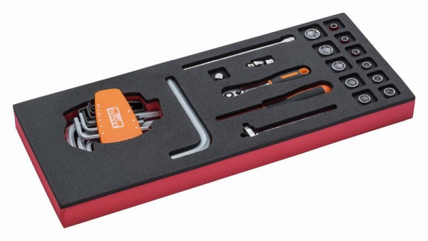 Bahco 1/3 Einlage, Steckschlüssel + Zubehör 1/4", 27-teilig, FF1E2003