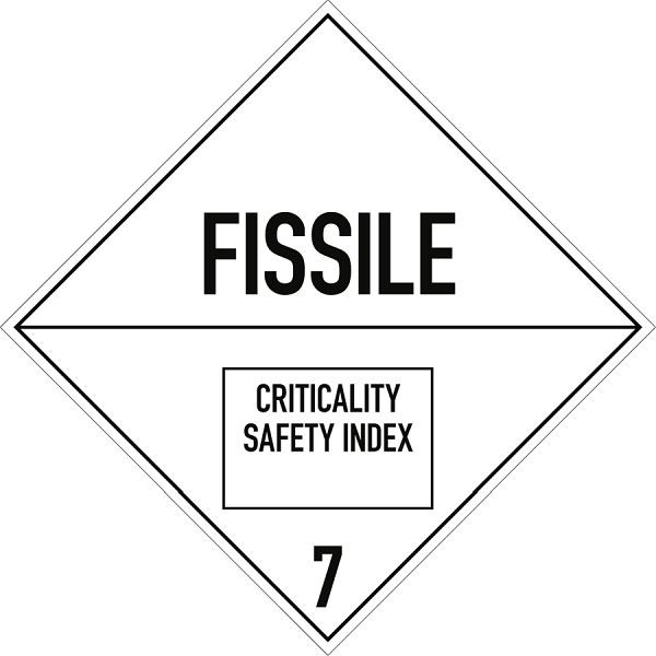 Moedel Gefahrzettel Klasse 7 (E), Folie, 100x100 mm, 66086