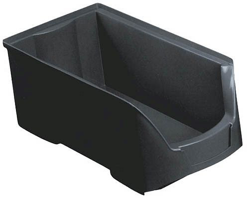 Bedrunka+Hirth Sichtlagerkästen, bessere Entnahmemöglichkeit durch Ecken, 200 x 350 x 145 mm, Innenmaße (BxTxH): 128 x 280 x 127 mm, 12 Stück, E5320.FA3Z