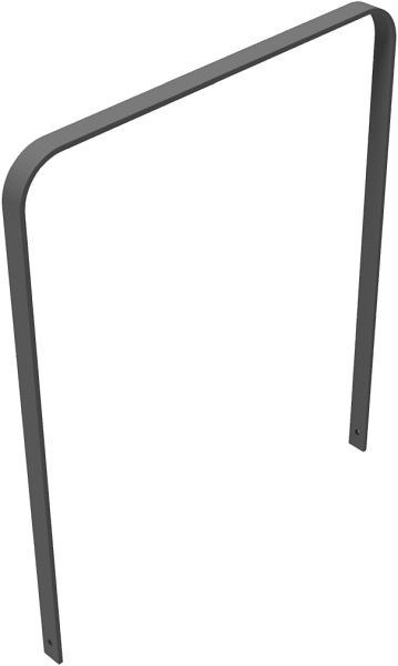 Schake Anlehnbügel aus Flachstahl gebogen, 50 x 12 mm, ohne Querholm, Gesamtbreite: 1000 mm, feuerverzinkt und beschichtet DB 703, 4050_100B