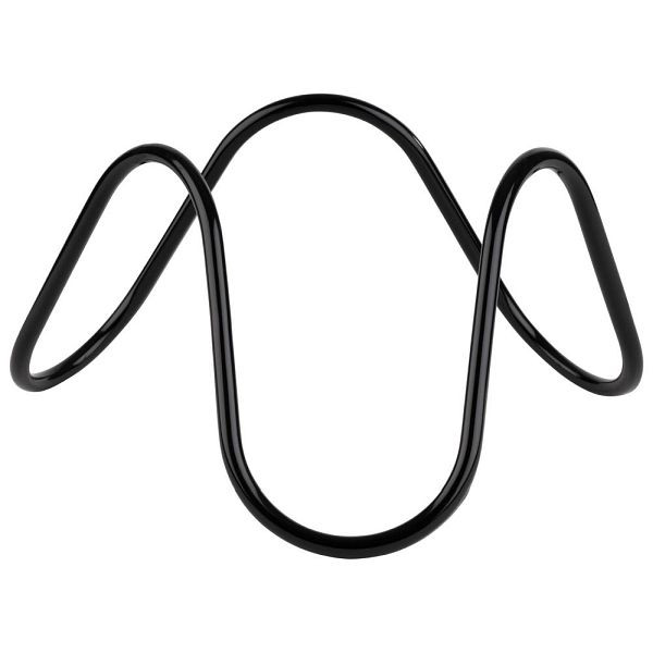 APS Buffetständer -WAVE- Ø 24 cm, Höhe: 13 cm Metall, PVC, schwarz, 33307