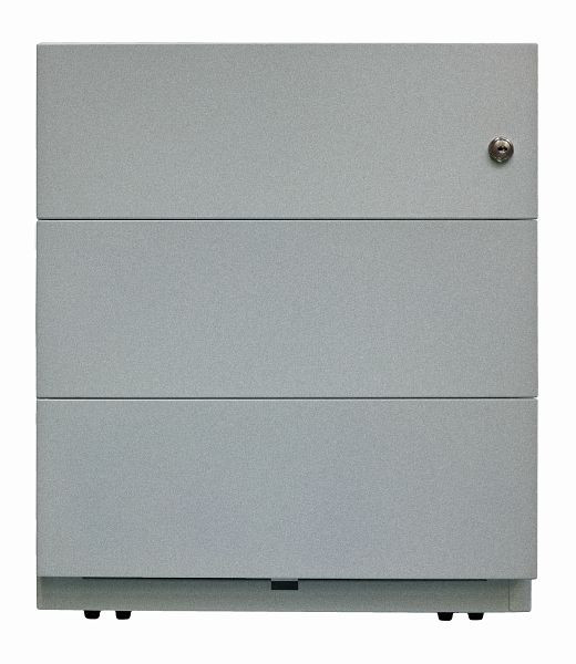 Bisley Rollcontainer Note, 3 Universalschubladen, silber, NWA59M7SSS355