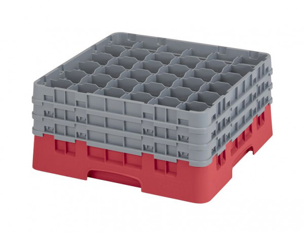 Cambro Spülkorb mit 36 Fächer Camrack® 19,6 cm Rot, 36S738163