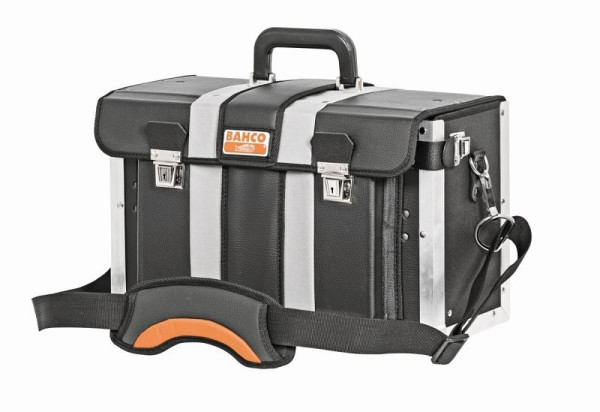Bahco Lederwerkzeugkoffer, vornöffnend, schwarz/orange, 4750-FOLTC-1
