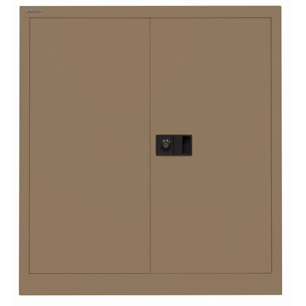 Bisley Flügeltürenschrank UNIVERSAL, 1 Fachboden für 2 Ordnerhöhen, Breite 914 mm, 668 coffee, E402A01668
